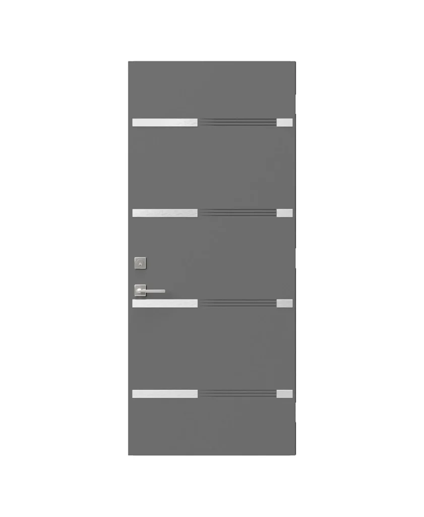 Steel Doors with Stainless Elements