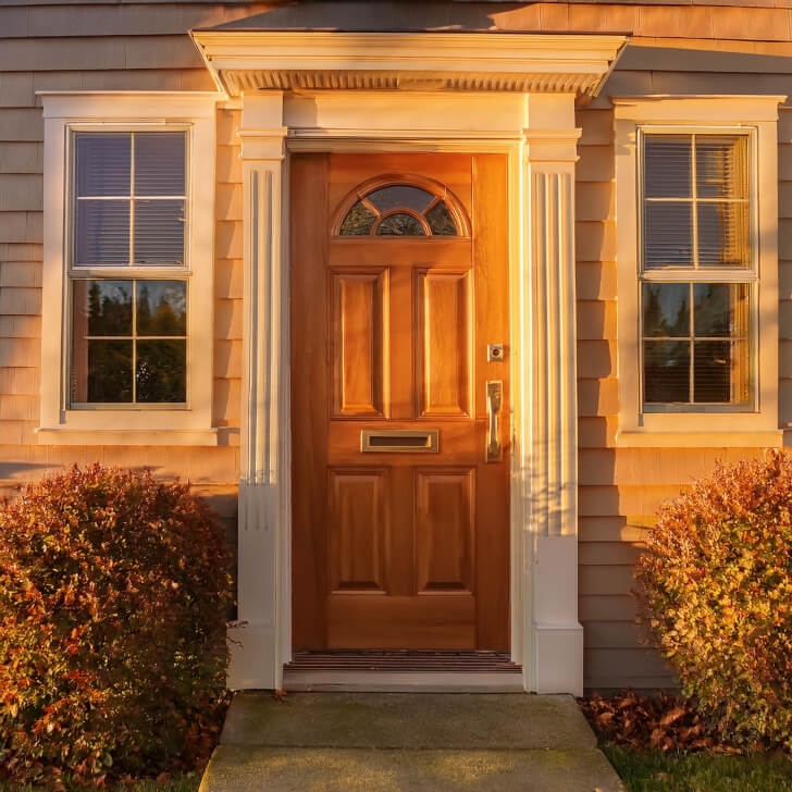 Firefly one french door with single panel in typical canadian house 19506