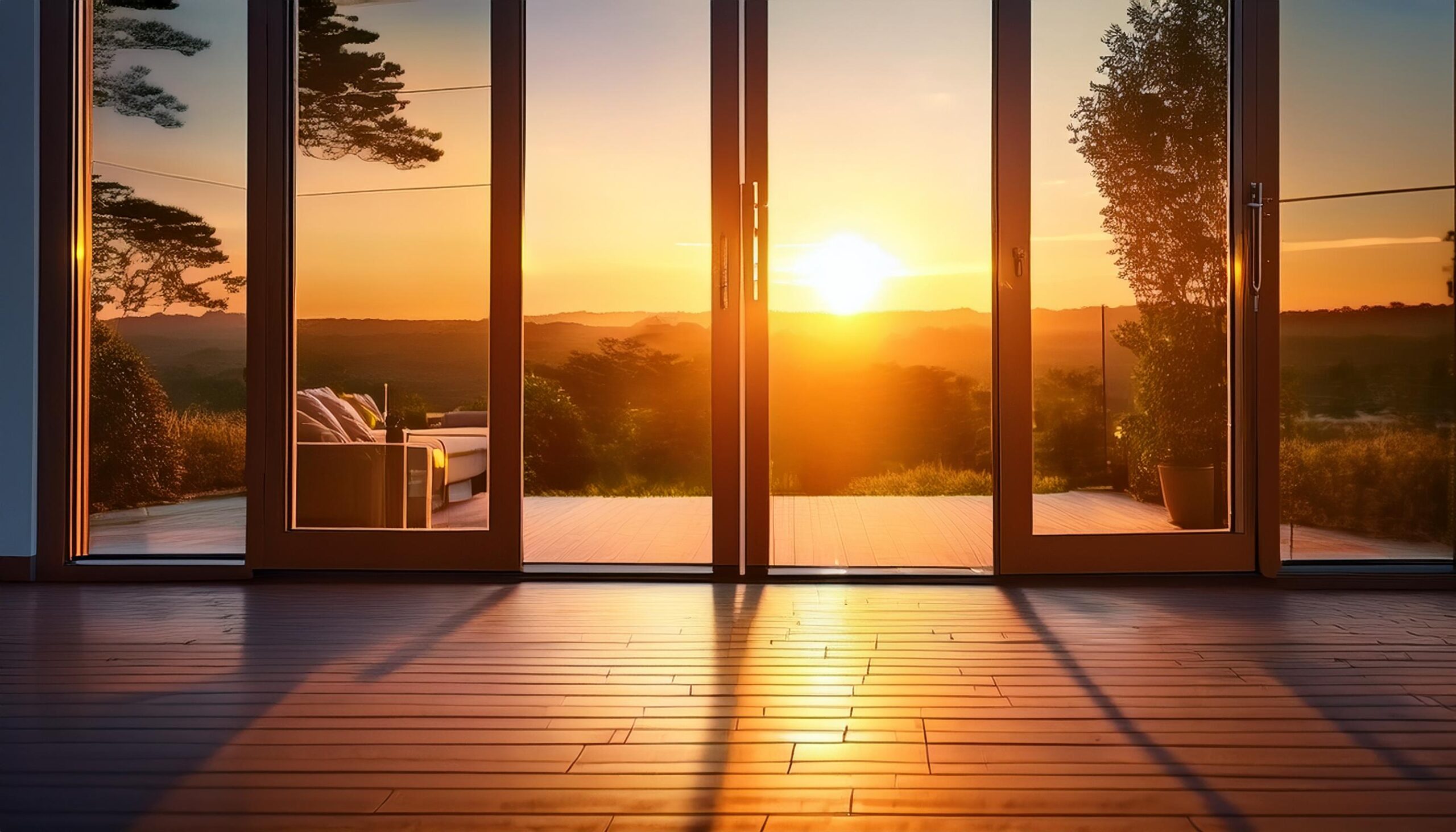 Firefly sliding doors feature an easy to use design with horizontally sliding glass panels. they do
