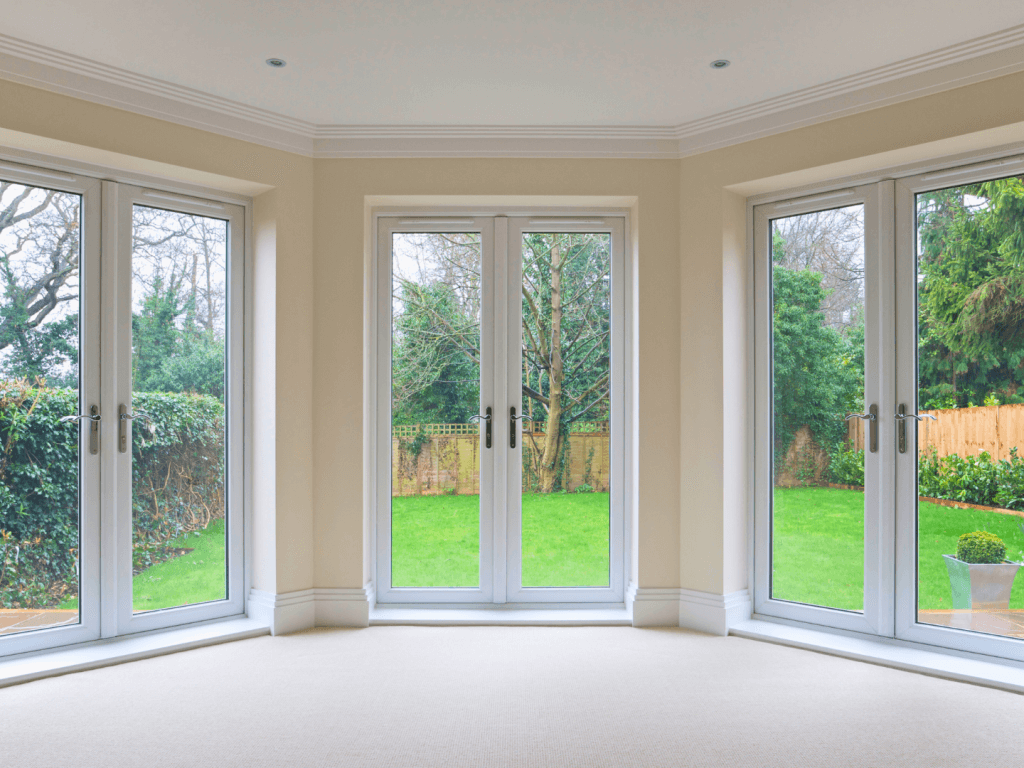 French garden door white