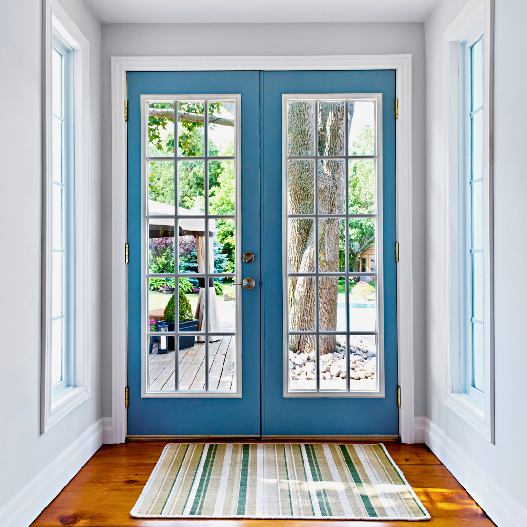 Classic Blue French Door by Canglow
