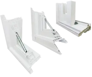 Vinyl window cross section, energy-efficient windows in Edmonton