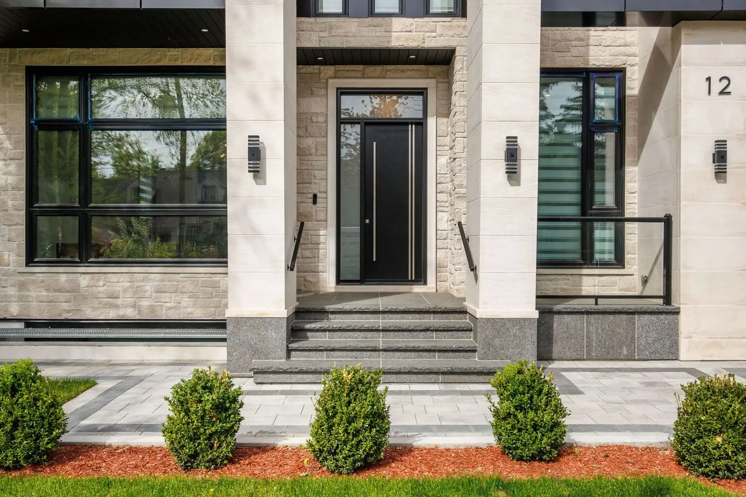 Black Vinyl Windows and Steel Door Replaced by Canglow in Toronto